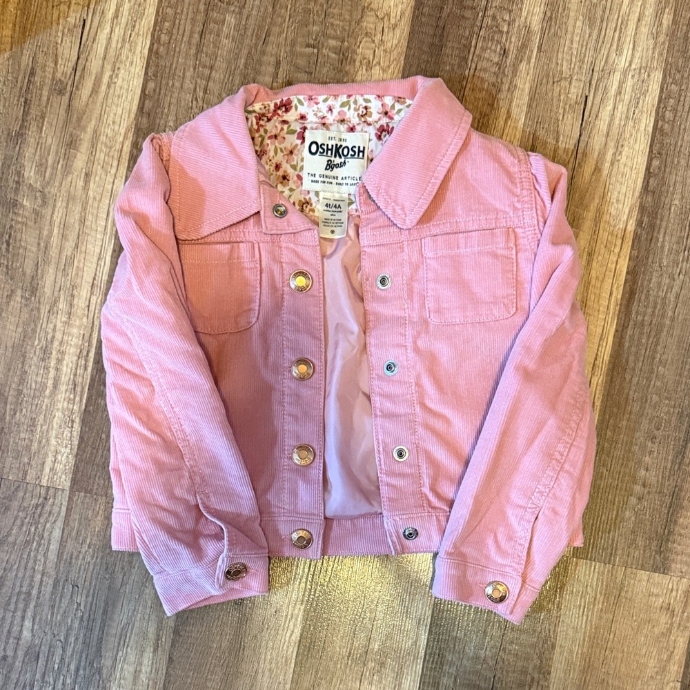 OshKosh B'gosh Pink Corduroy Jacket for Toddler Girls